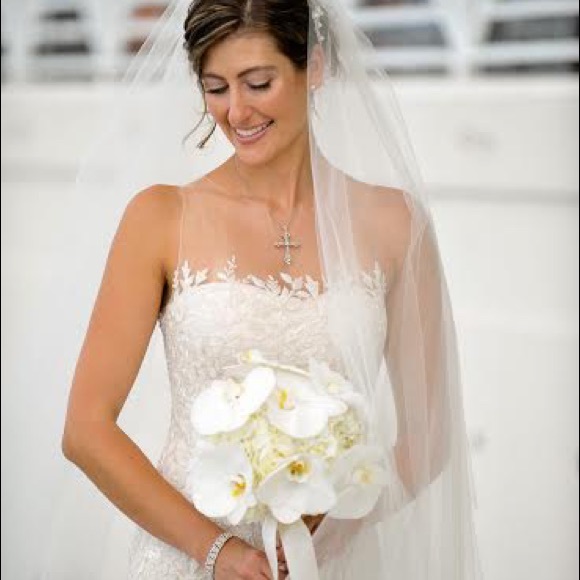 Reem Acra White Wedding Dress Fall 2014 Collection - Picture 5 of 6